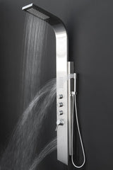 AKDY 58-in Stainless Steel 2-Spray Shower Panel System (Valve Included)