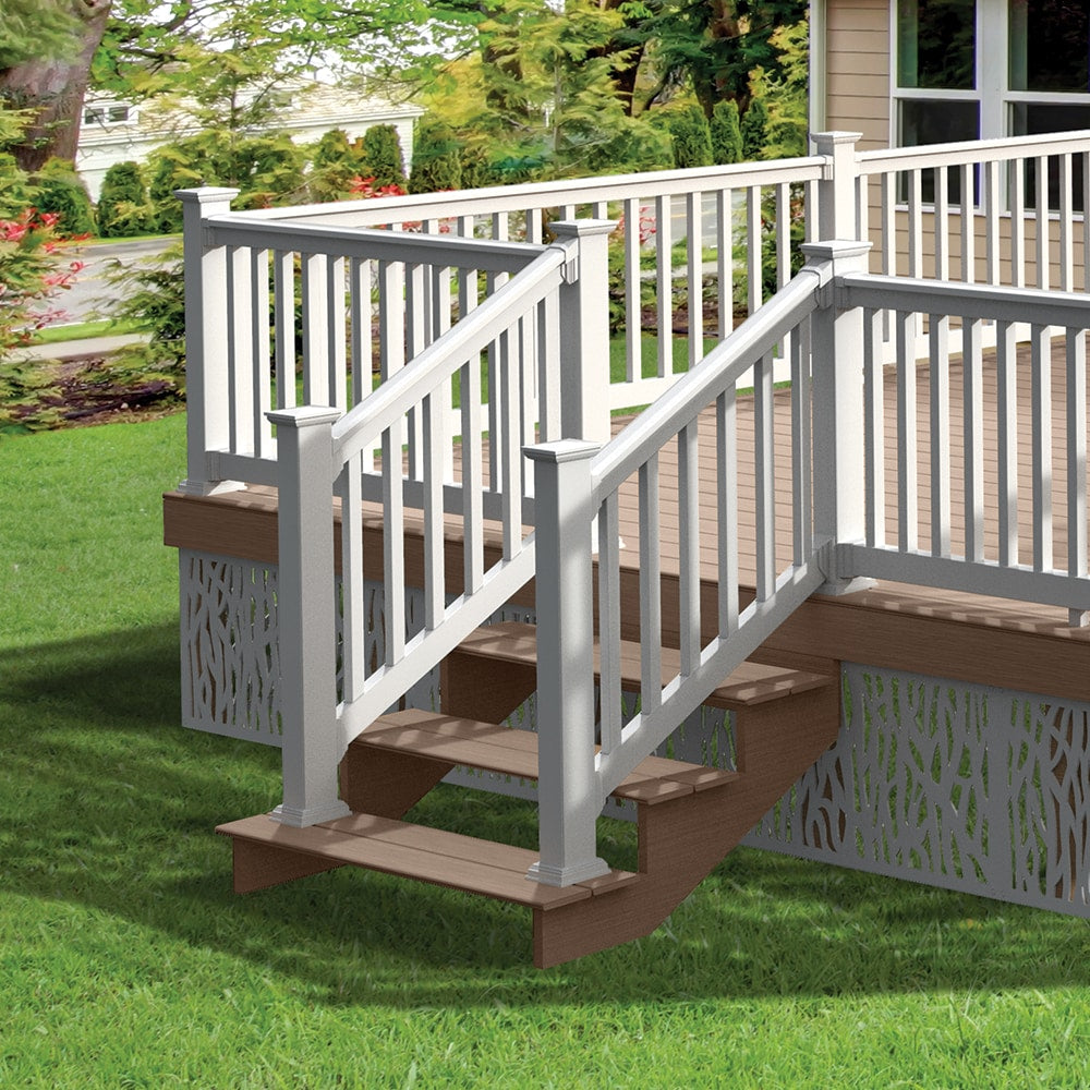 Freedom 4-in x 4-in x 4-ft White Vinyl Deck Post Sleeve