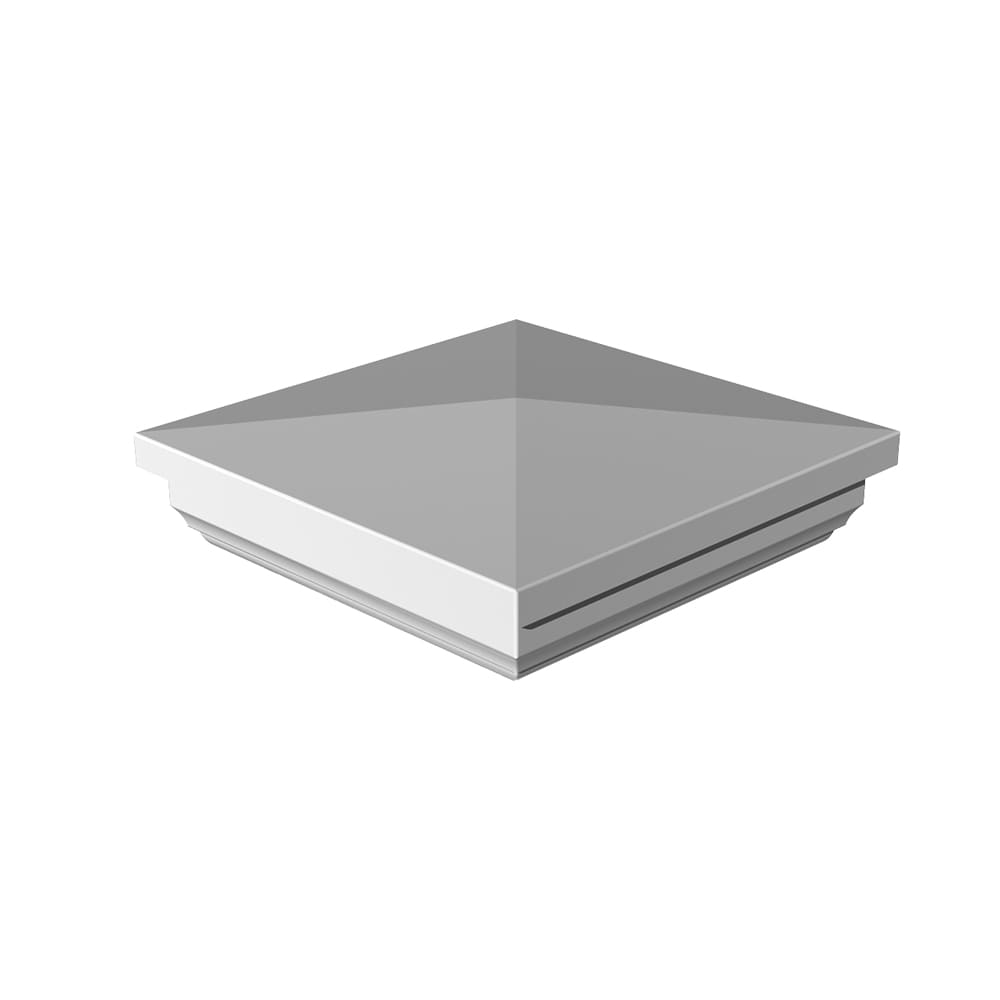 Freedom 4-in x 4-in White Vinyl Deck Post Cap