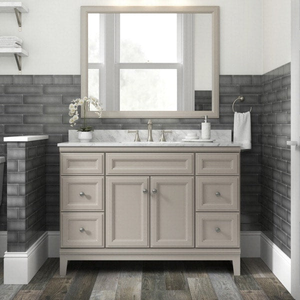 Style Selections Kaden Reclaimed 6-in x 36-in Porcelain Wood Look Floor Tile