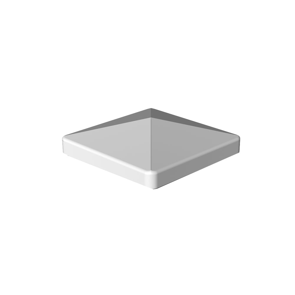 Freedom 4-in x 4-in White Vinyl Deck Post Cap