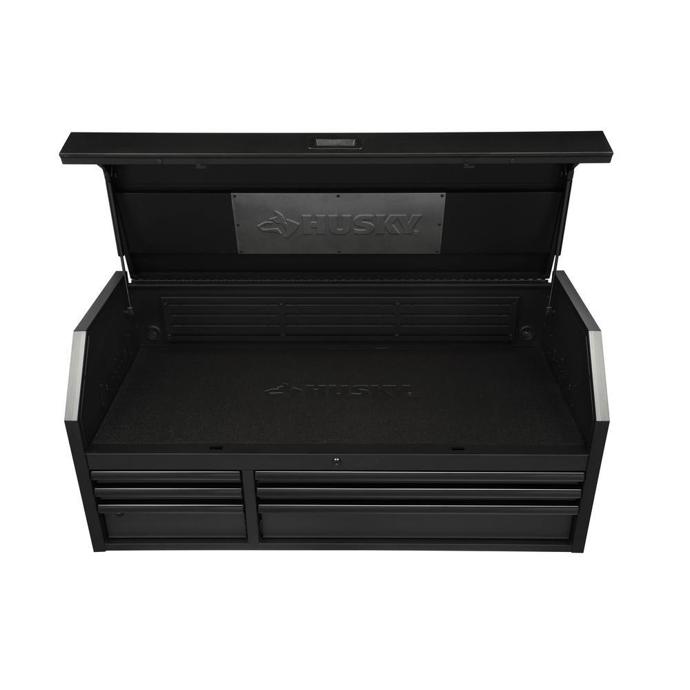 Heavy-Duty 52 in. W 6-Drawer, Deep Tool Chest in Matte Black