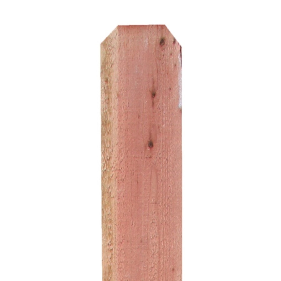 5/8-in x 3-1/2-in x 6-ft Redwood Dog Ear Fence Picket