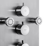AKDY 63-in Stainless Steel 8-Spray Shower Panel System (Valve Included)