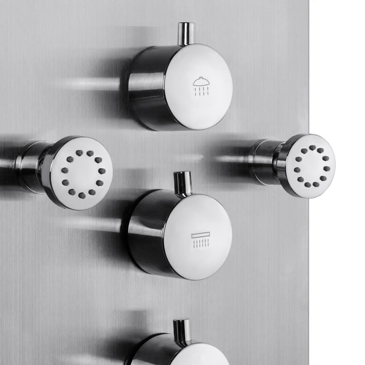 AKDY 63-in Stainless Steel 8-Spray Shower Panel System (Valve Included)