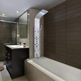 AKDY 63-in Stainless Steel 8-Spray Shower Panel System (Valve Included)