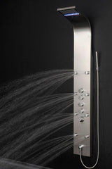 AKDY 63-in Stainless Steel 8-Spray Shower Panel System (Valve Included)
