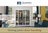 JELD-WEN 72-in x 80-in Vinyl Sliding, Right-hand sliding – feature callout