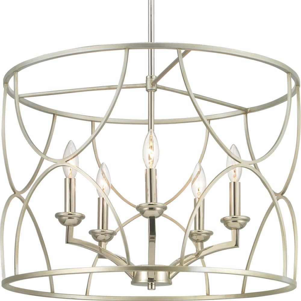 Progress Lighting Landree 5-Light Gray Traditional Chandelier