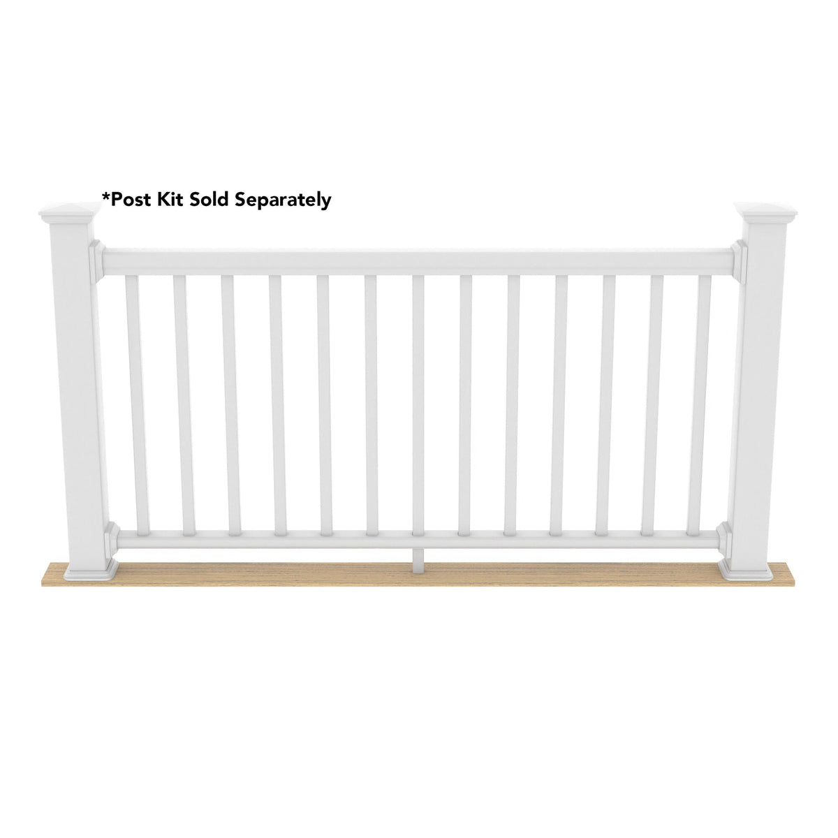 Deckorators Grab and Go White Composite Deck Rail Kit