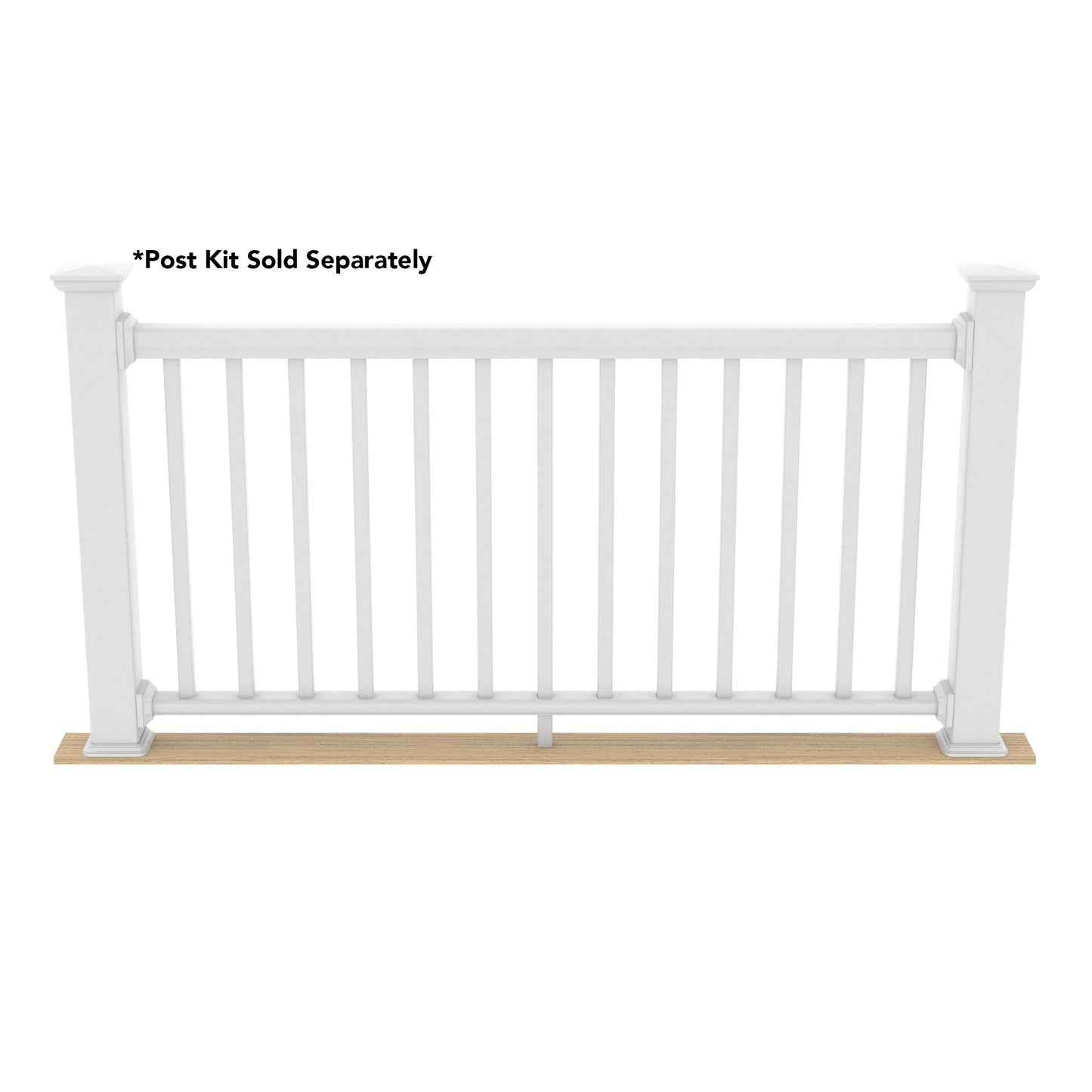 Deckorators Grab and Go White Composite Deck Rail Kit