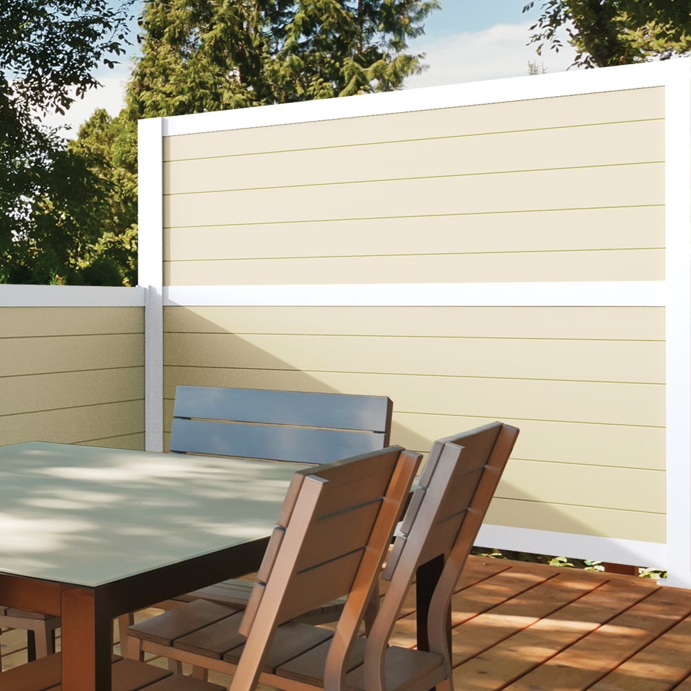Freedom 66-in Off-white PVC Infill Boards (6-Pack)