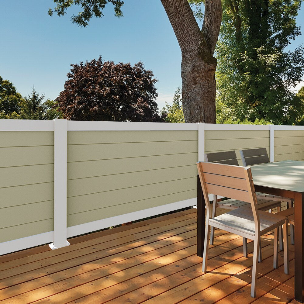 Freedom 66-in Off-white PVC Infill Boards (6-Pack)