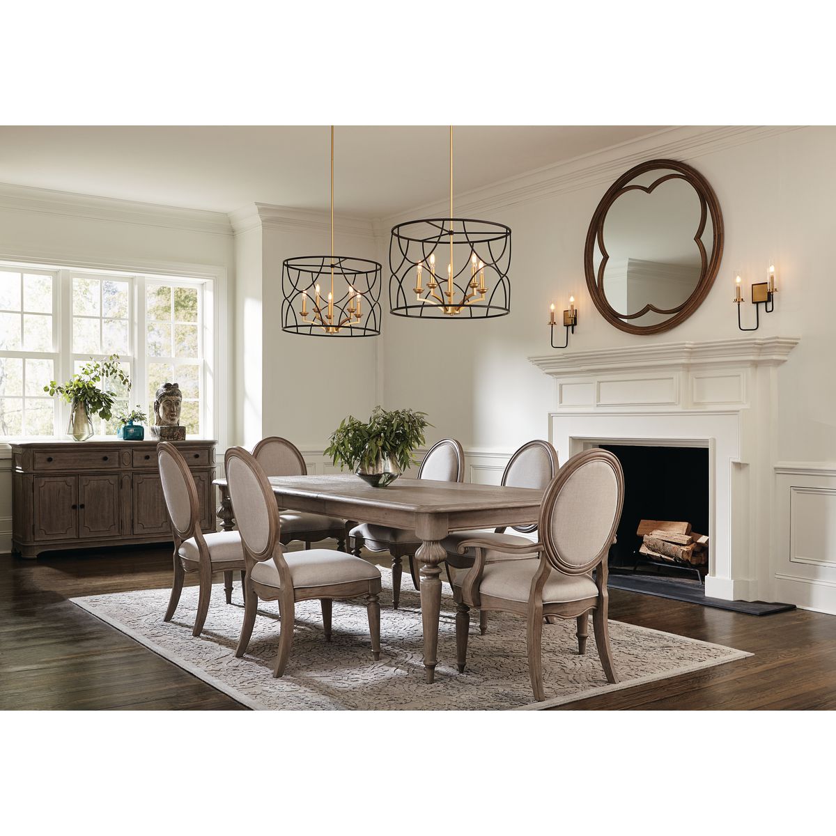 Progress Lighting Landree 5-Light Matte Black Traditional Chandelier