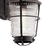 Kichler Chance Harbor 18-in H Weathered Zinc Medium Base (E-26) Outdoor Wall Light