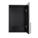 Prepac Elite 16-in W x 24-in H Wood Composite Black Wall-mount Utility Storage Cabinet