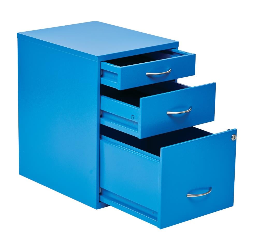 OSP Home Furnishings OSP Designs Blue 3-Drawer 14.5-in File Cabinet