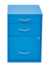 OSP Home Furnishings OSP Designs Blue 3-Drawer 14.5-in File Cabinet