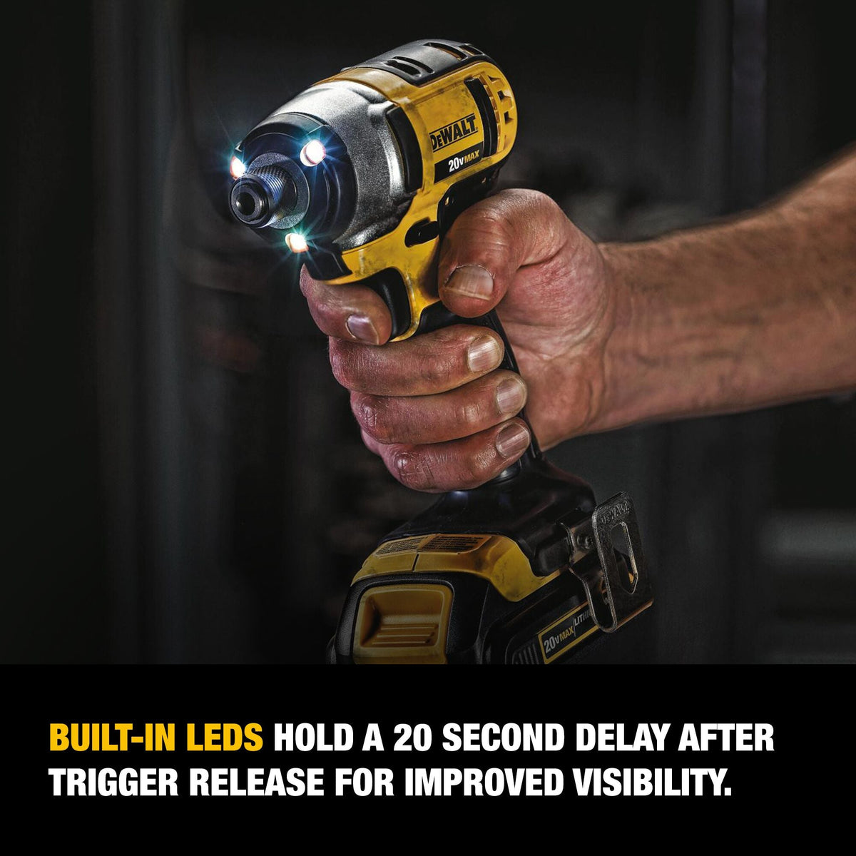 DEWALT 20-Volt MAX Variable Speed Cordless Impact Driver Kit, 1/4-in Hex, 1 Battery & Charger Included (DCF885C1)
