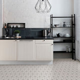 FloorPops Kikko 20-Piece 12-in x 12-in White Peel-and-Stick Vinyl Floor Tile (20-sq ft)