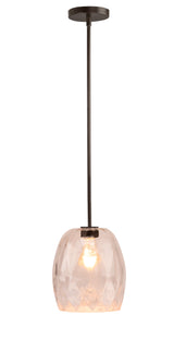 Portfolio Bronze Transitional Cylinder Pendant Light