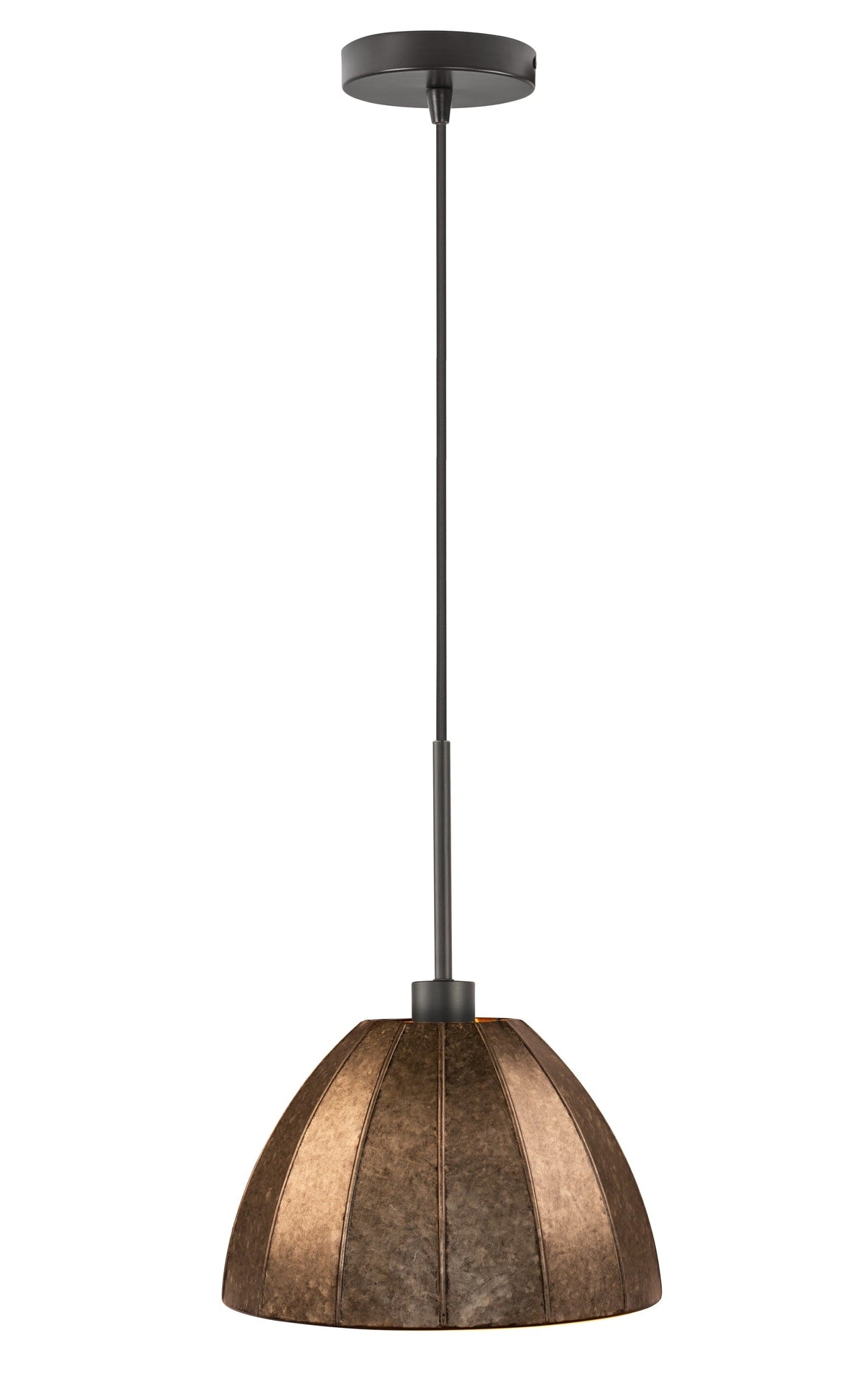 Portfolio 7.5-in H x 12-in W Forged Farmhouse Dome Pendant Light Shade