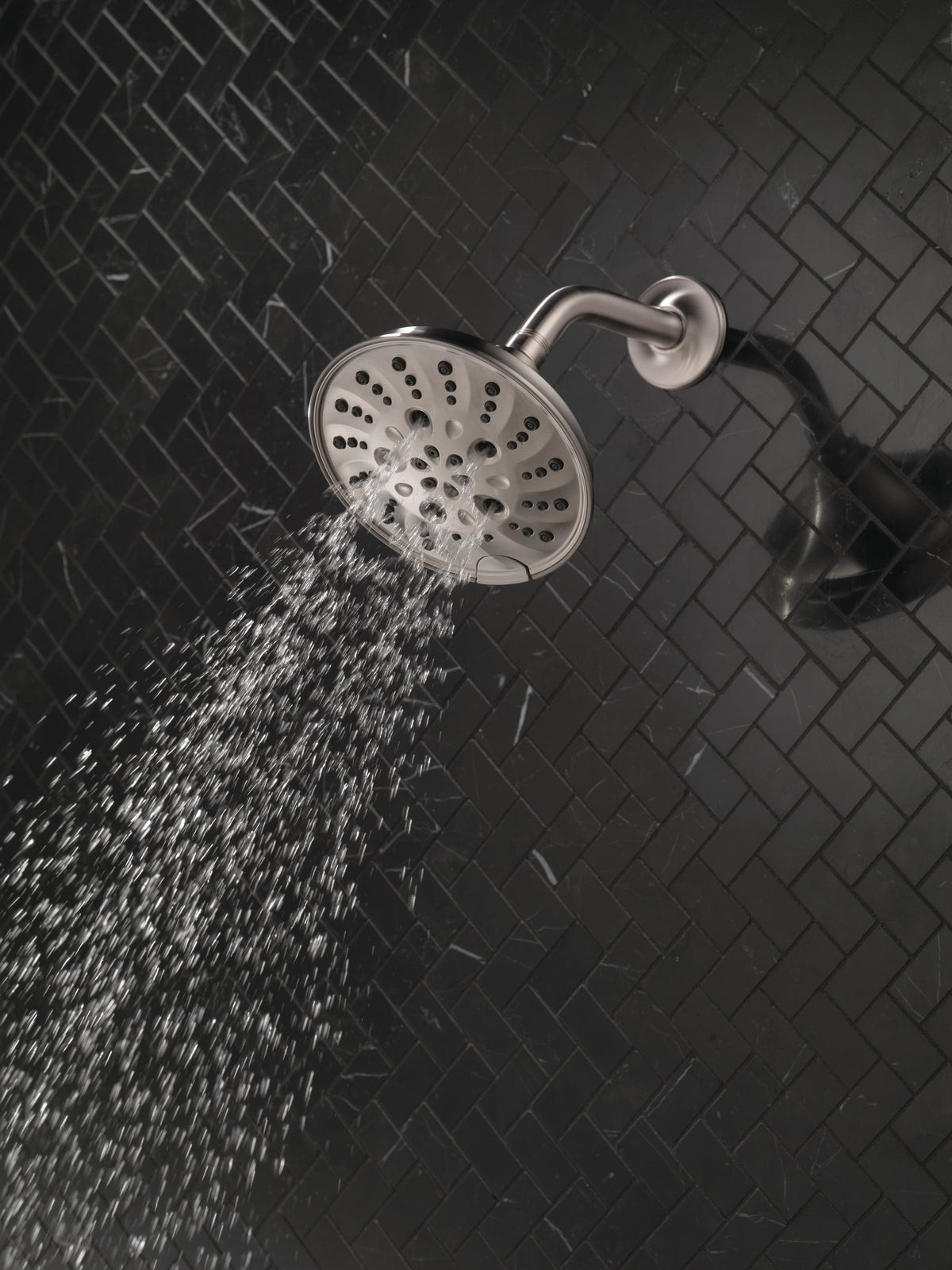 Delta Universal Showering Components Brushed Nickel 5-Spray Shower Head, 1.75 GPM (6.6 LPM)