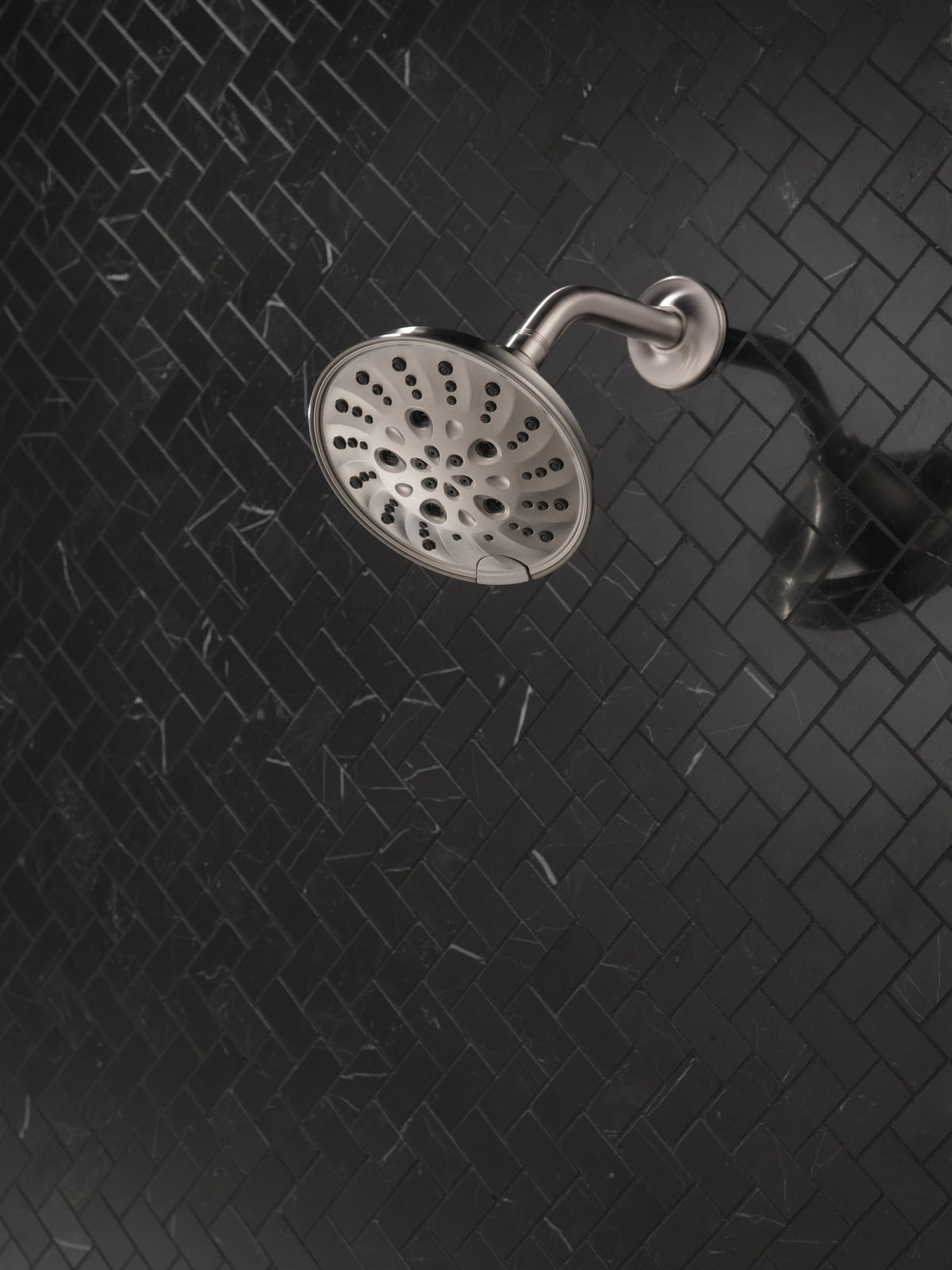 Delta Universal Showering Components Brushed Nickel 5-Spray Shower Head, 1.75 GPM (6.6 LPM)