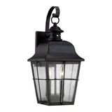 Quoizel Millhouse 18-in H Mystic Black Candelabra Base (E-12) Outdoor Wall Light