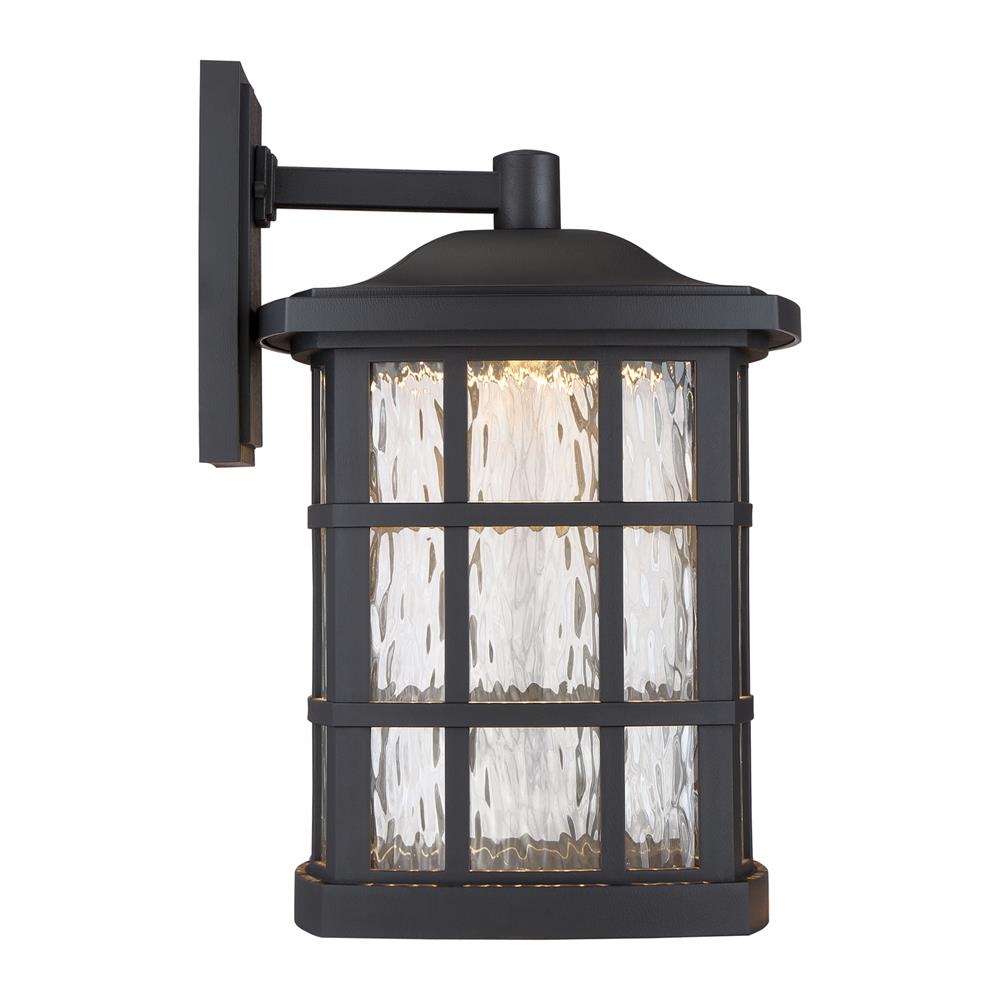Quoizel Stonington 17-in H Matte Black LED Outdoor Wall Light