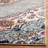 Safavieh Madison Suzian 2 x 8 Light Gray/Fuchsia Indoor Floral/Botanical Oriental Runner