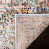 Safavieh Madison Sudbury 9 x 12 Gray/Light Blue Indoor Distressed/Overdyed Vintage Area Rug
