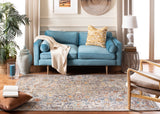 Safavieh Madison Sudbury 9 x 12 Gray/Light Blue Indoor Distressed/Overdyed Vintage Area Rug