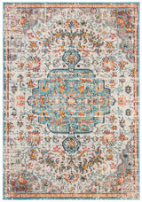 Safavieh Madison Sudbury 9 x 12 Gray/Light Blue Indoor Distressed/Overdyed Vintage Area Rug