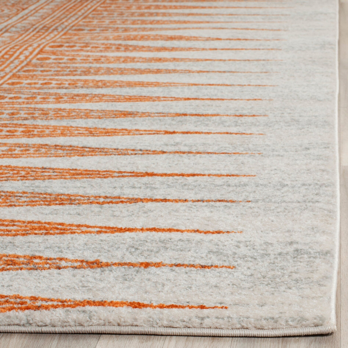 Safavieh Evoke Layla 2 x 7 Ivory/Orange Indoor Abstract Bohemian/Eclectic Runner