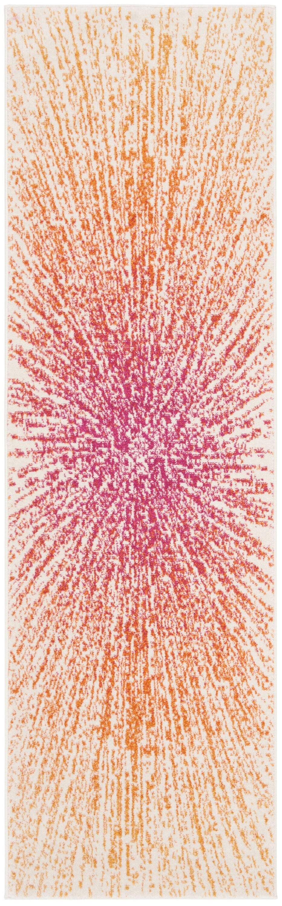 Safavieh Evoke Jude 2 x 11 Fuchsia/Cream Indoor Abstract Bohemian/Eclectic Runner