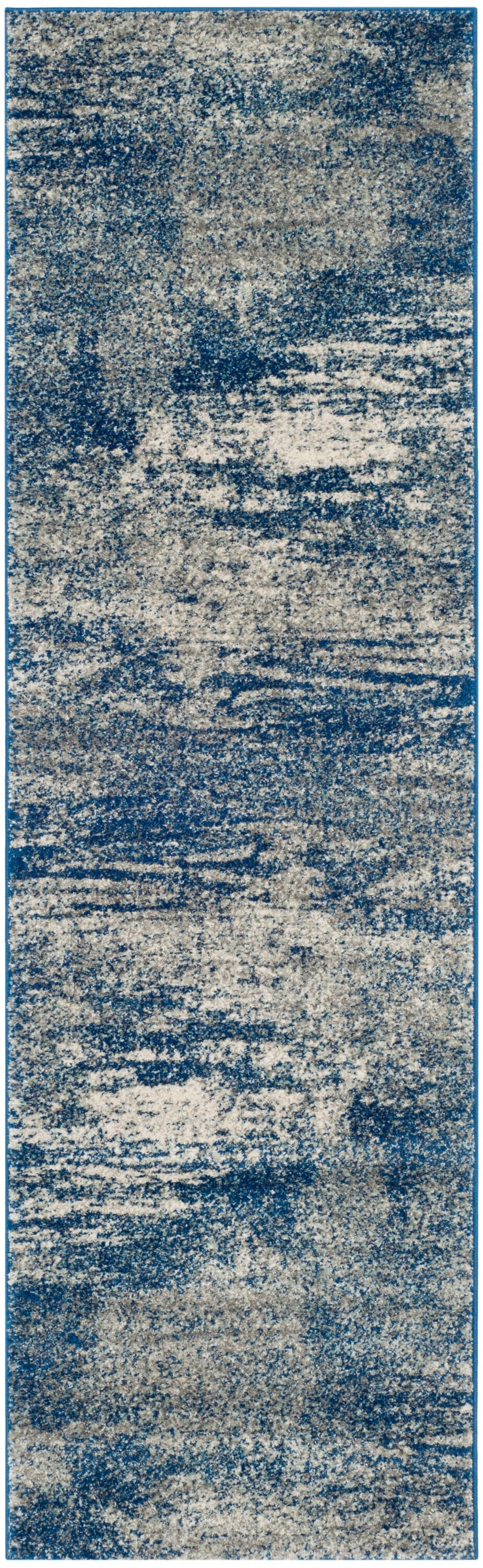 Safavieh Evoke Sorente 2 x 9 Navy/Ivory Indoor Abstract Industrial Runner