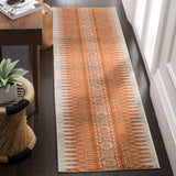 Safavieh Evoke Layla 2-ft 2-in x 11-ft Ivory/Orange Indoor Abstract Bohemian/Eclectic Runner Rug
