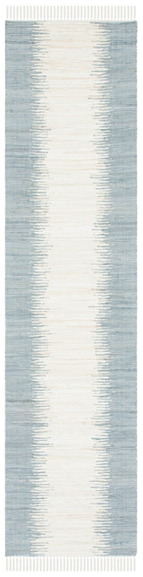Safavieh Montauk Morro 2-ft 3-in x 6-ft Gray Indoor Stripe Coastal Handcrafted Runner Rug