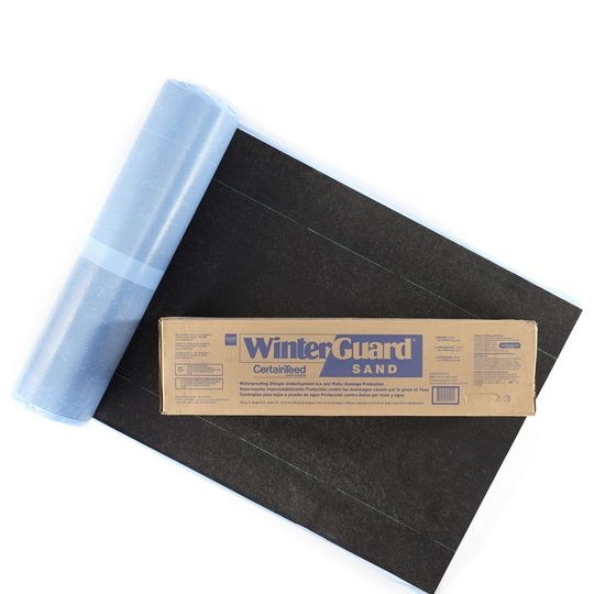 CertainTeed Roofing WinterGuard Sand Waterproofing Shingle Underlayment, 2 SQ Roll (3 ft x 65 ft, 195 sq ft)