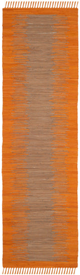 Safavieh Montauk Salina 2 x 7 Orange Indoor Abstract Coastal Handcrafted Runner