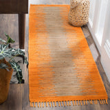 Safavieh Montauk Salina 2 x 7 Orange Indoor Abstract Coastal Handcrafted Runner