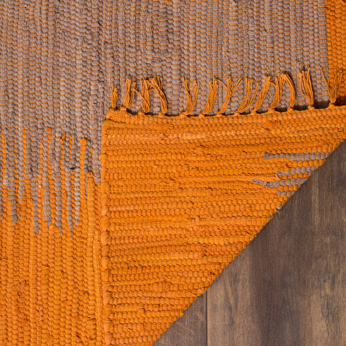 Safavieh Montauk Salina 2 x 7 Orange Indoor Abstract Coastal Handcrafted Runner