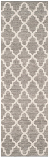 Safavieh Montauk Bolsa 2-ft 3-in x 13-ft Gray/Ivory Indoor Coastal Trellis Handcrafted Runner Rug