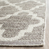 Safavieh Montauk Bolsa 2-ft 3-in x 13-ft Gray/Ivory Indoor Coastal Trellis Handcrafted Runner Rug
