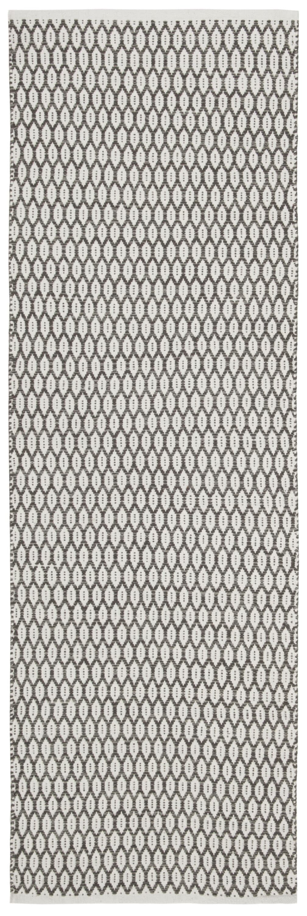 Safavieh Montauk Loch 2 x 7 Charcoal/Ivory Indoor Coastal Handcrafted Runner