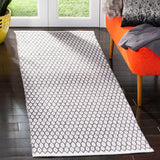 Safavieh Montauk Loch 2 x 7 Charcoal/Ivory Indoor Coastal Handcrafted Runner