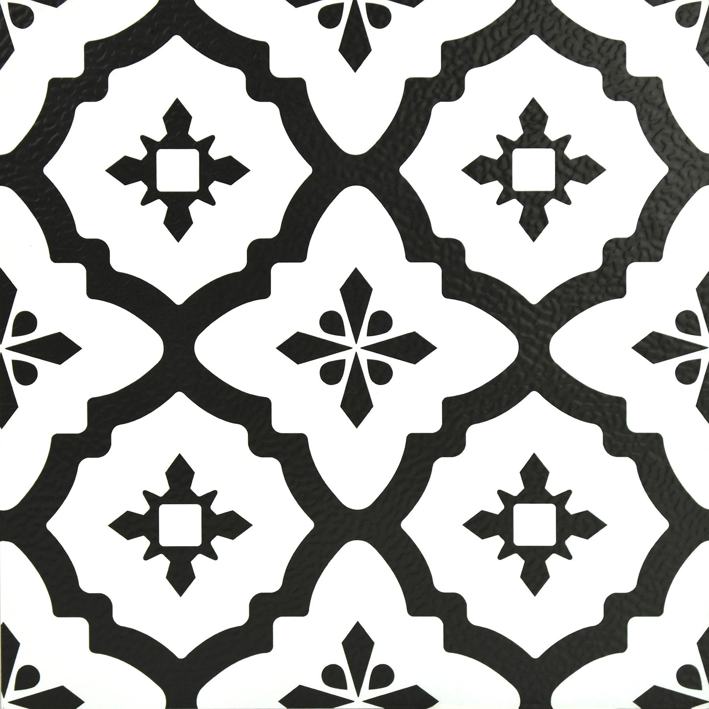 FloorPops Black 12-in x 12-in Water Resistant Peel and Stick Vinyl Tile Flooring, 20-sq ft Carton