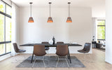 Portfolio Bronze Transitional Cylinder Pendant Light