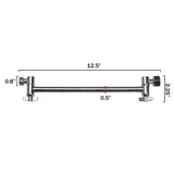 AKDY SH0006 12.5-in Adjustable Chrome Shower Arm for Bathtub/Shower